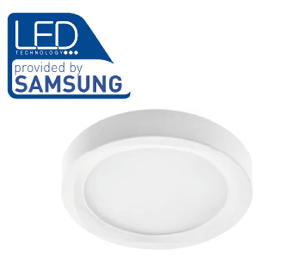 [6_20369] Світильник 12W LED GTV LOUIS гарантія 3 роки, IP54, 120°, 4000K, накладний, круглий (LD-LSNO12W-NB)