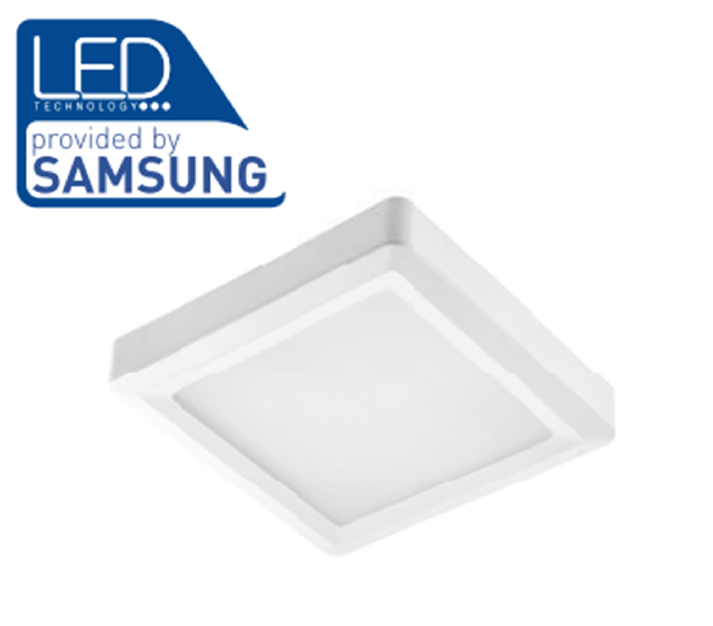 [6_20371] Світильник 24W LED GTV LOUIS гарантія 3 роки, IP54, 120°, 4000K, накладний, квадратний (LD-LSNK24W-NB)