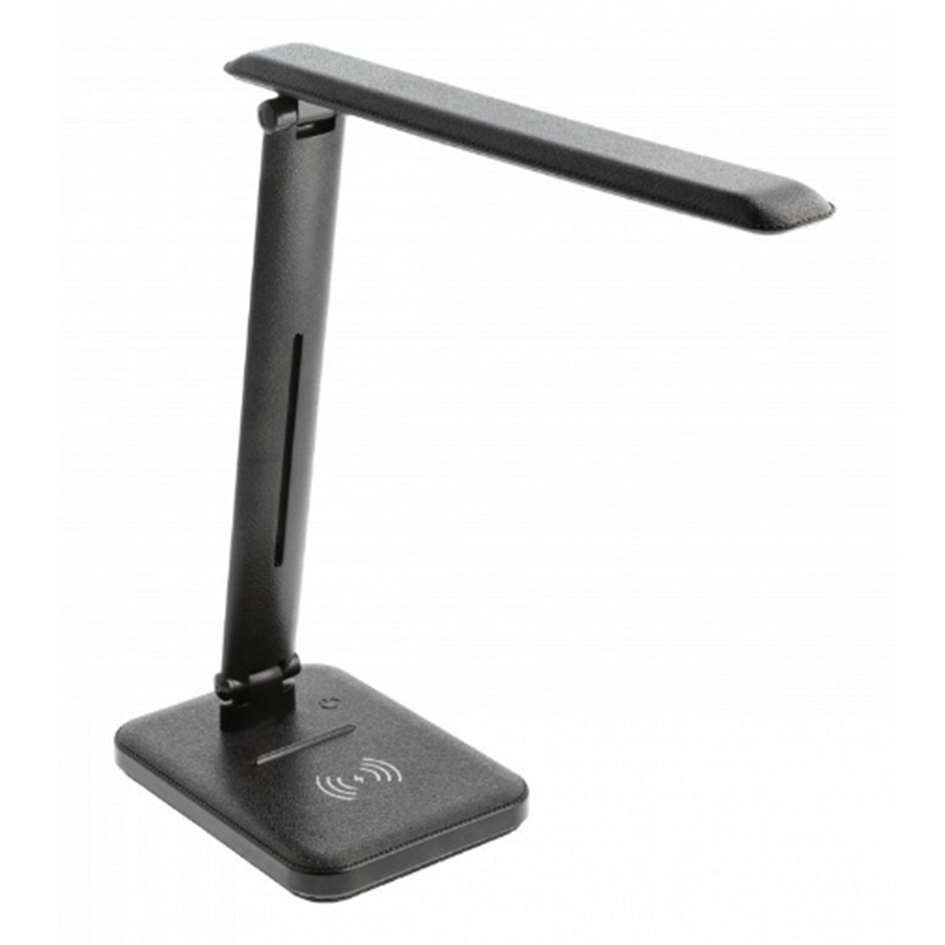[6_20388] Настільна лампа з індукційною зарядкою GTV IZUKA LED, 6W, CCT, чорна, працює від power bank (LB-IZK6WCCT-10)