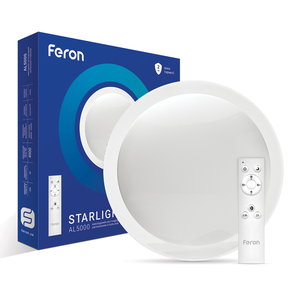 [5574] Світлодіодній накладний світильник Feron AL5000 STARLIGHT 60Вт