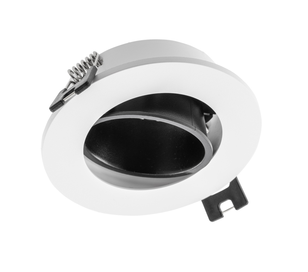 [6_20584] Світильник точковий GTV LINTO, IP20, круглий, Ø90x29mm, білий/чорний (пластик) (OP-LINTOK-52)