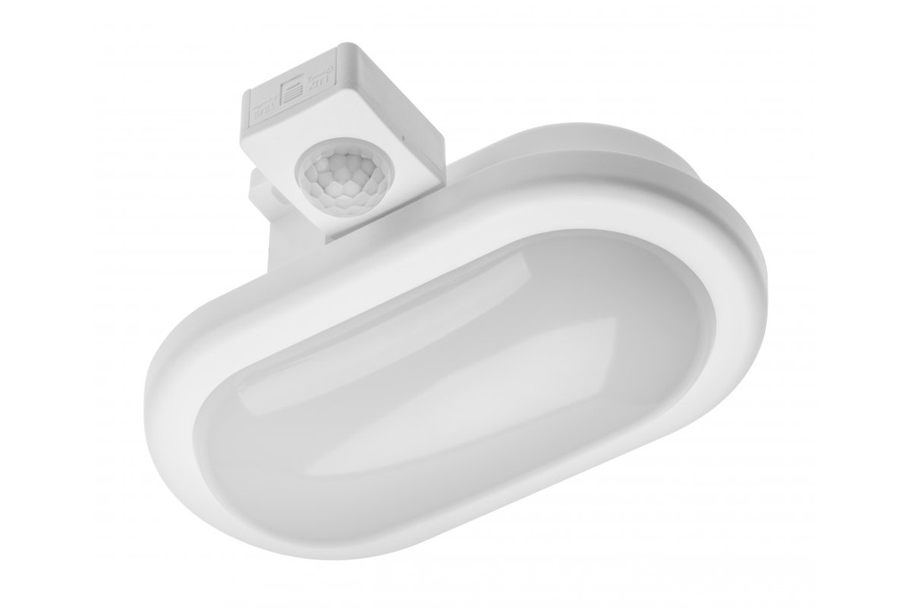 Світлодіодний світильник GTV DELTA OW з датчиком руху, 6W, 400Lm, AC220-240V, 50/60 Hz, PF>0,5, RA>80, IP54