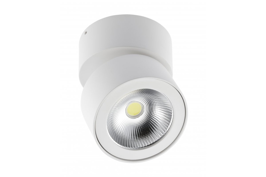 [6_20692] Світильник GTV LED BIANCO, 15W, IP20, 4000K, 104х102, круг, білий, з нахилом (LD-BNC15WOB-NB)