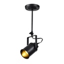 Підвісний світильник GTV decor DEMIR, E27, IP20, одинарний, чорний (OS-DEM-10-DEC)