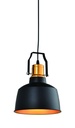 Підвісний світильник GTV decor MONROE, E27, IP20, d22cm, Чорний/Золотий (OS-MON-11-DEC)