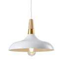 Підвісний світильник GTV decor SKANDI, E27, IP20, d35cm, Білий (OS-SKAN4-00-DEC)