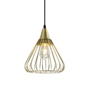 Підвісний світильник GTV decor TESS, E27, IP20, d24cm, золотий (OS-TESS-40-DEC)