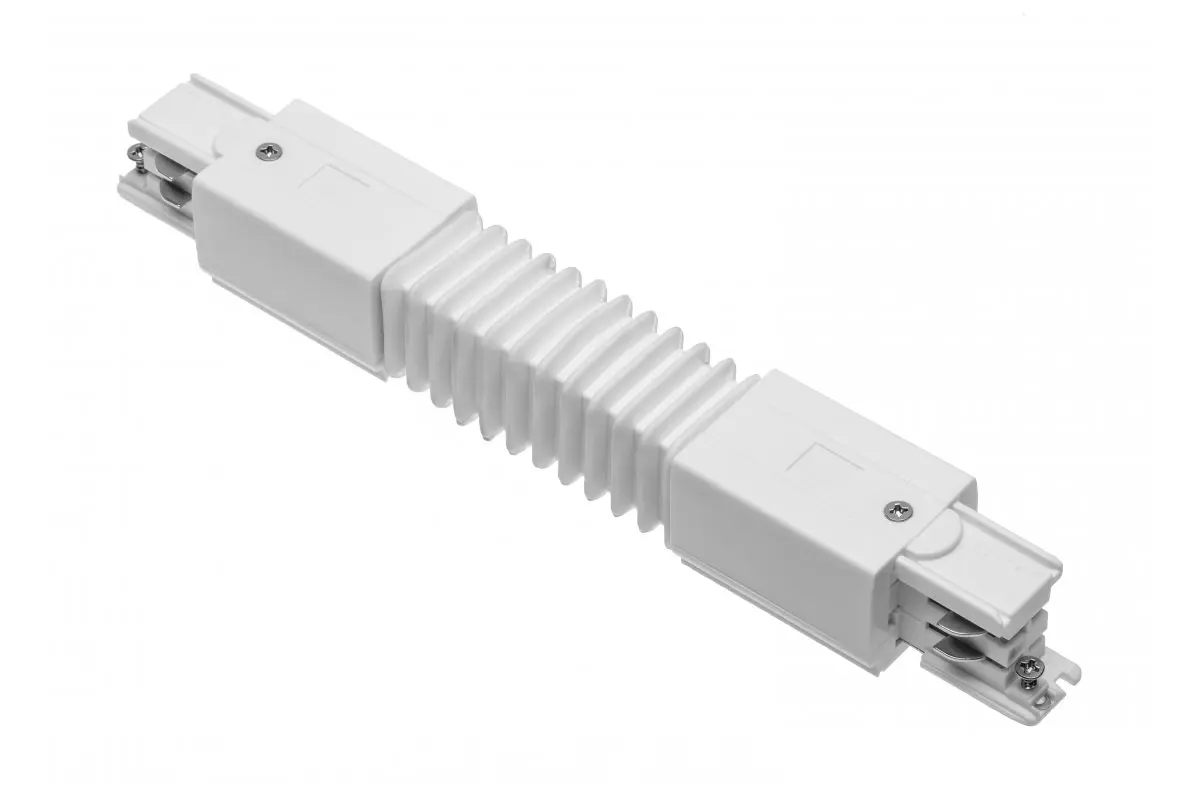 [6_20781] З'єднувач рухомий  для шинопроводу GTV (3-фазний), 249мм, білий