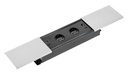 Подовжувач вбудований GTV PRESTINO, 2x роз. schuko, USB A+C, RJ45, HDMI, 1,5 м, срібний