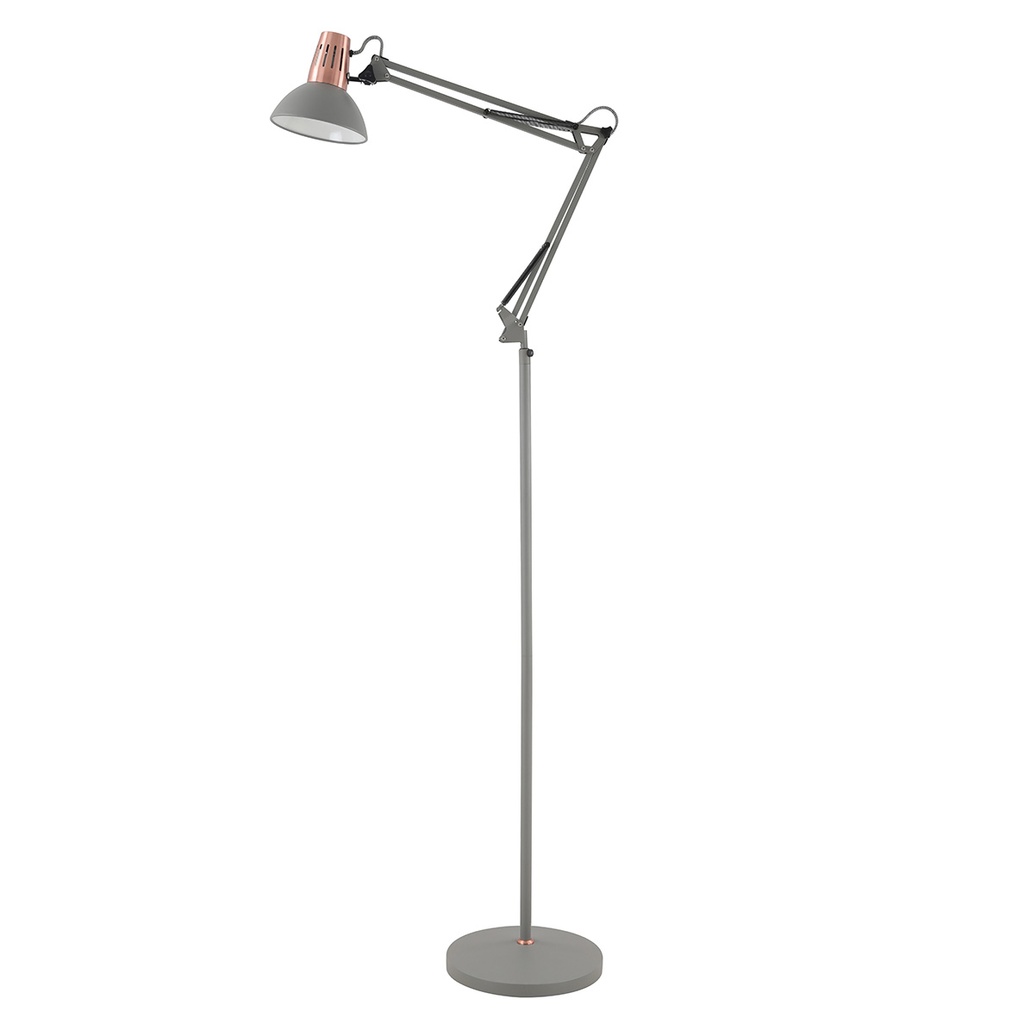 Торшер GTV decor ARTEMIA, 1xE27, max.40W, IP20, Ø16,3cm, сірий (LP-ART-F-E27-15-DEC)