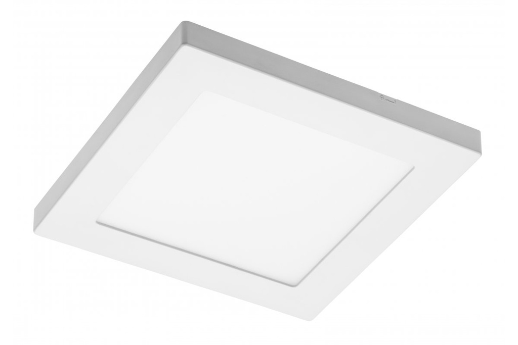 [6_20948] Світлодіодний світильник GTV MOZA, 12W, 1000Lm, AC220-240V, 50/60Hz, PF>0,5, RA≥80, IP40, 120°, 4000K, квадратний, білий