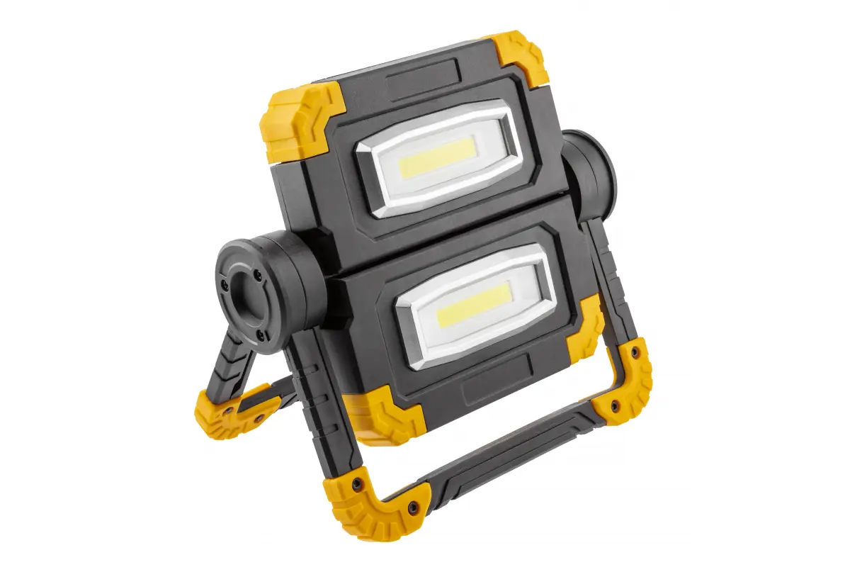 [6_26053] Прожектор акумуляторний GTV WORKY, 2x10W, 6400K, Powerbank 5000mAh, 5V, 1A, USB-C, IP44 (LD-WORKY-2X10W-64)