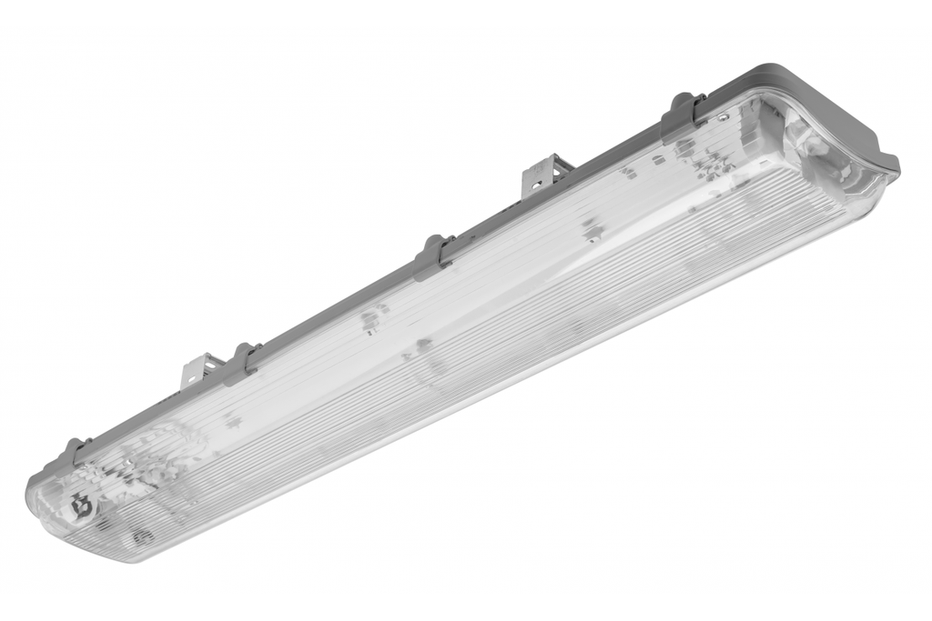 [6_26325] GTV G-TECH Світильник герметичний 218, 2x60 T8 LED (одностороннє підключення), G13, IP65, ABS/PS, сірий