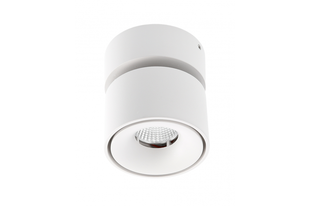 [6_26652] Світлодіодний світильник GTV BIANCO CCT 8W, 680Lm, AC220-240V, 50/60Гц, Ra≥80, IP20, 36°, 2700/3300/4000K, круглий, білий