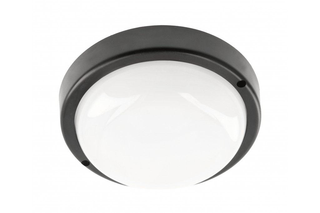 [6_26731] Світильник LED GTV KODO, 8W, 720 Lm, 4000K, AC180-250V, IP54, IK08, круглий, чорний
