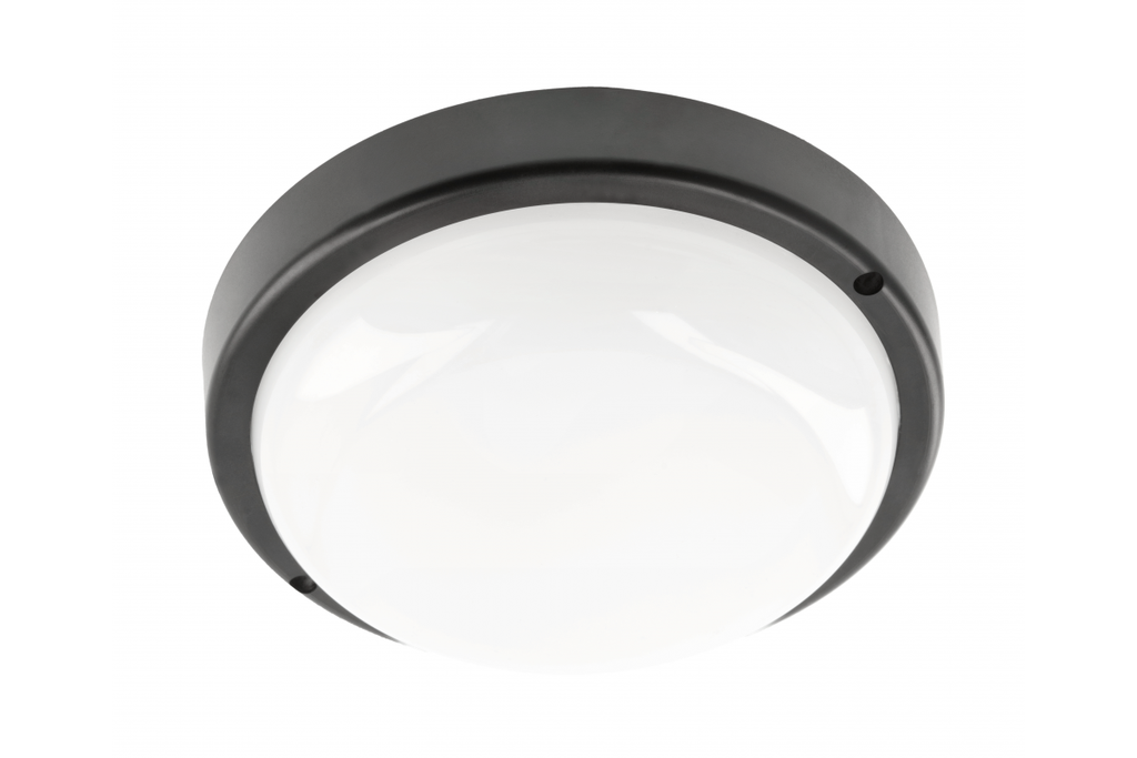 [6_26733] Світильник LED GTV KODO, 12W, 1080 Lm, 4000K, AC180-250V, IP54, IK08, круглий, чорний