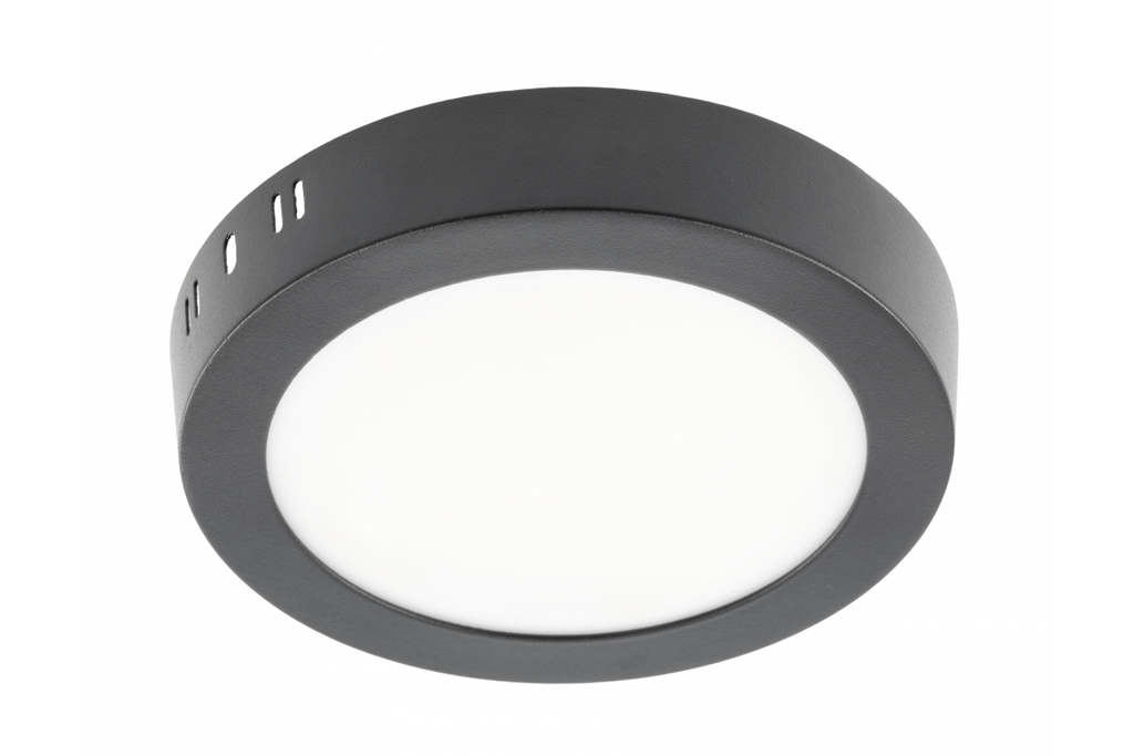 [6_26794] Світильник накладний GTV ORIS PLUS, 13W, чорний, 3000К, 1020Lm, AC220-240V, IP20, 120°