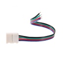 Кабель PROLUM™ для стрічки 5050, RGB, 10 мм, + 1 затиск