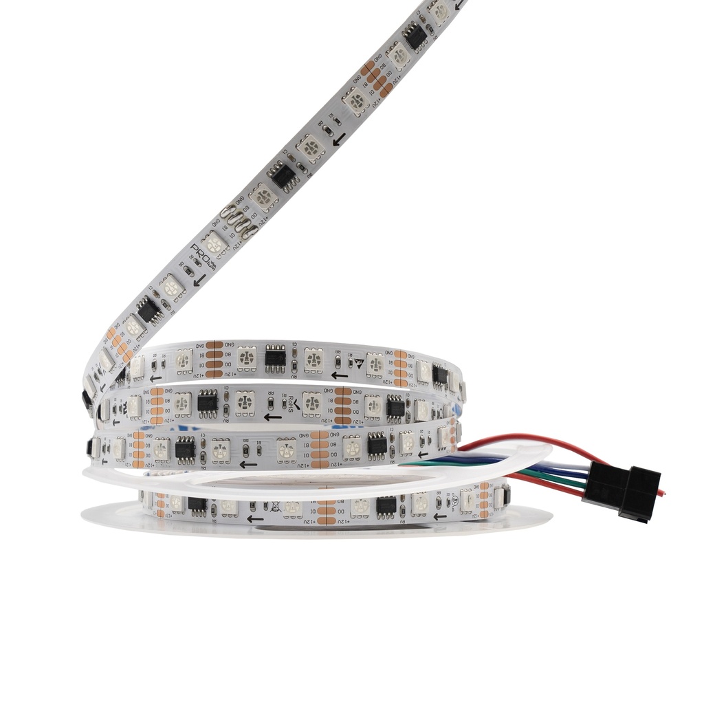 [8_3821] Світлодіодна LED стрічка PROLUM™ 12V; 5050\60; IP20; Series "SMART", RGB (Pixel Full Color)