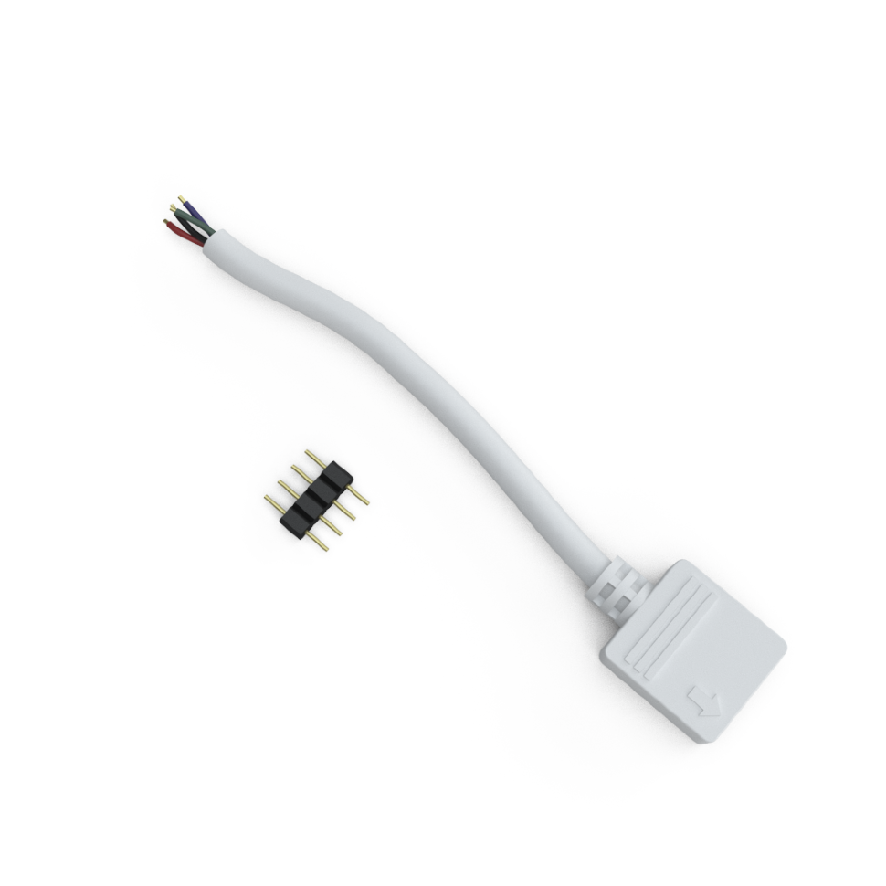 [8_4027] Конектор SMD5050 RGB (провід 4 pin, без затиску)