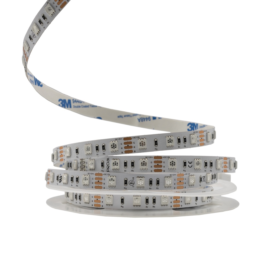 [8_4035] Світлодіодна LED стрічка PROLUM™ 12V; 5050\60; IP20; Series "PRO", RGB