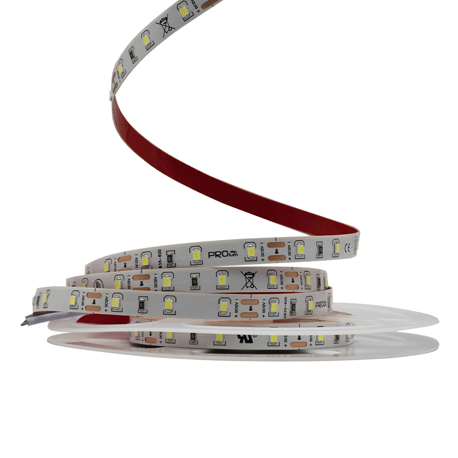[8_4037] Світлодіодна LED стрічка PROLUM™ 12V; 2835\60; IP20; Series "SG", Білий (5500-6000К)