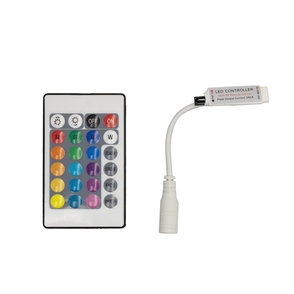 [8_4082] Контролер RGB MINI PROLUM інфрачервоний (IR, 24 кнопки 6A)
