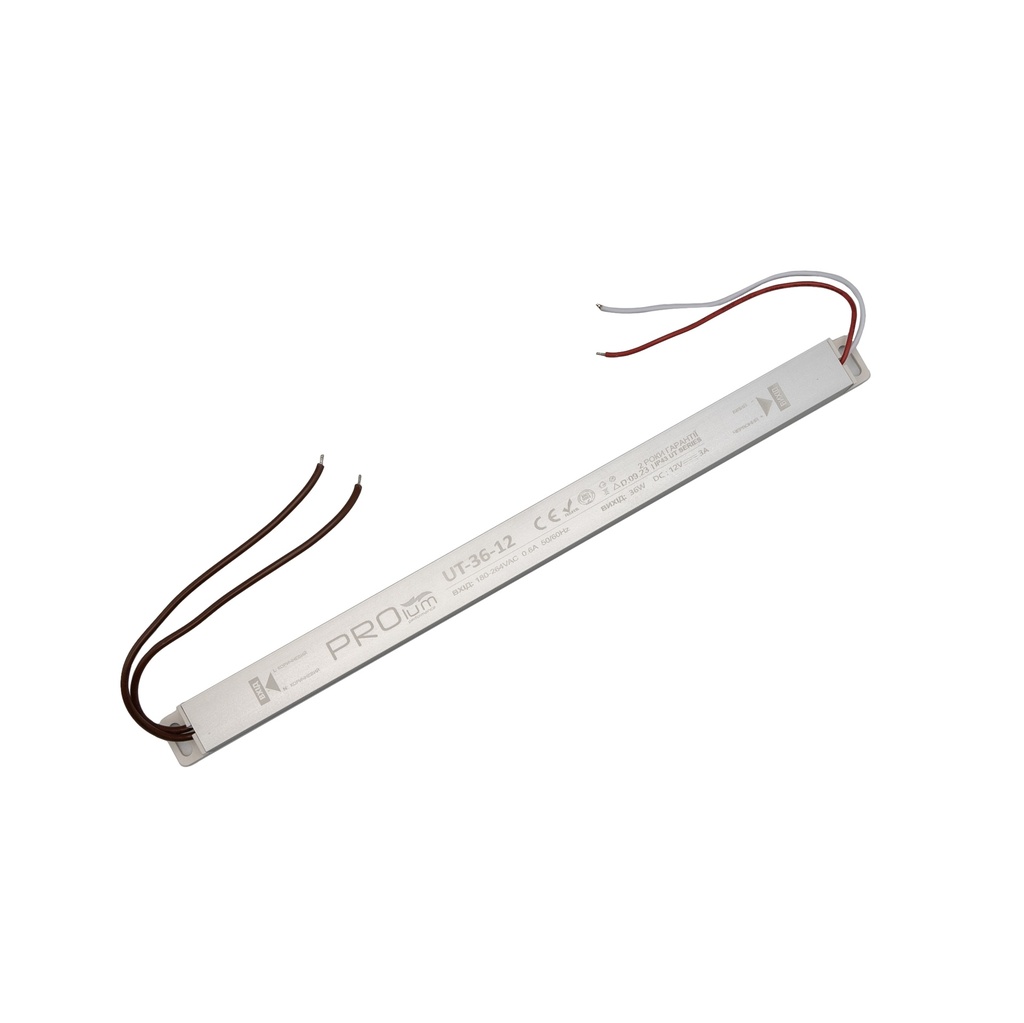 [8_4112] Блок живлення PROLUM™ 12V, 36W, 3.0А, Series "UT"