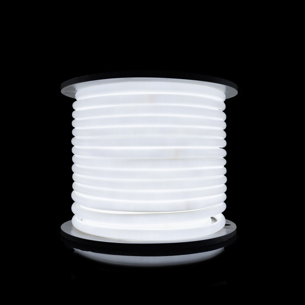 [8_4139] Світлодіодний неон PROLUM™ Круглий D15, IP68, 220V, Series "RN", Білий, PRO