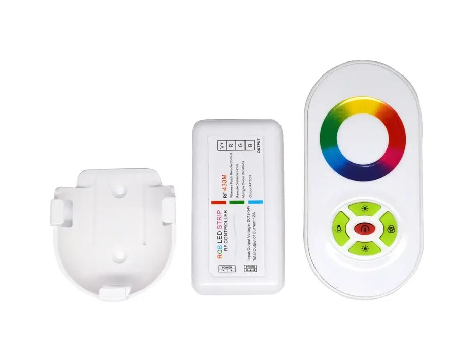 [8_4161] Контролер RGB PROLUM (RF; 5K; сенсорний; 18A; ЧИП; Білий)