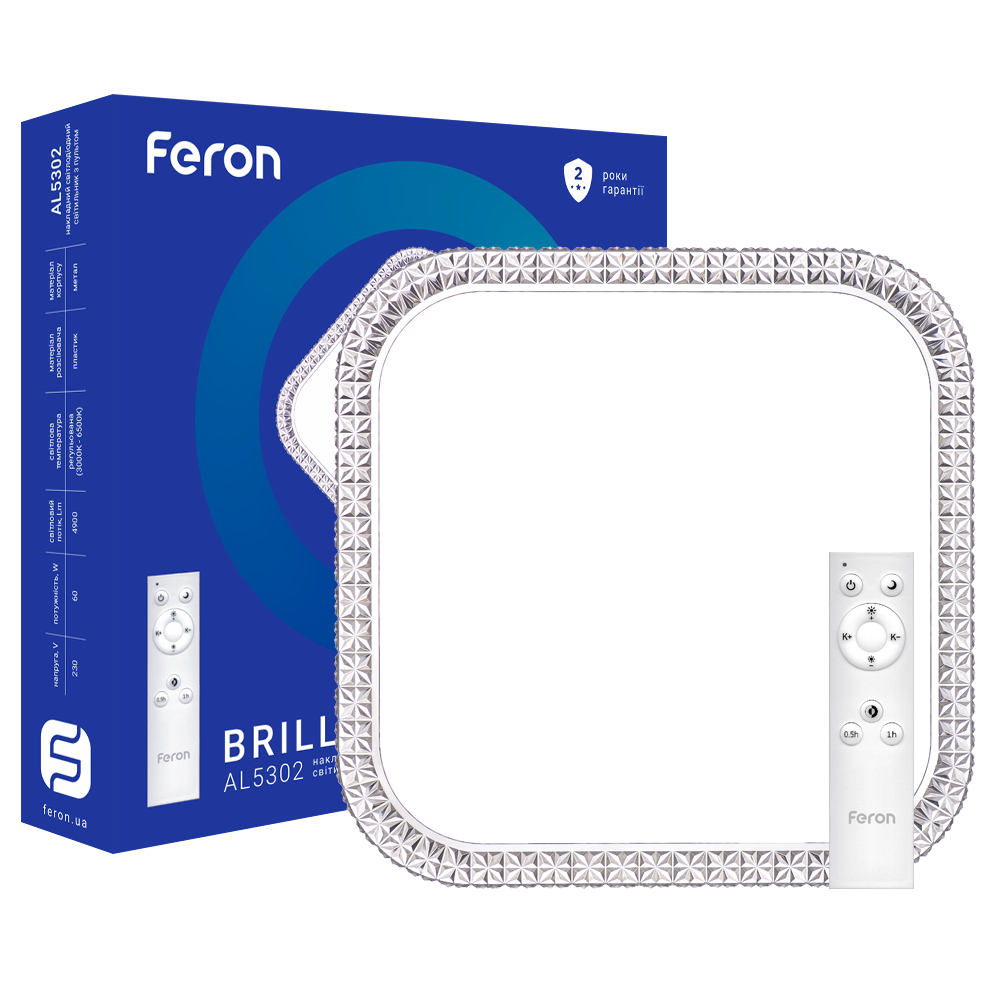 [5907] Світлодіодний світильник Feron AL5302 BRILLANT 60Вт