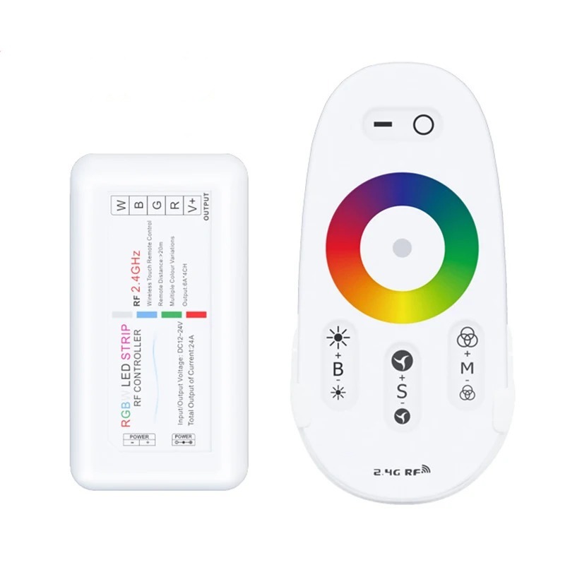 Контроллер RGB + W PROLUM (RF; 5K; сенсорний; 18A; Білий)