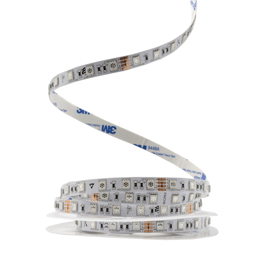[8_4300] Світлодіодна LED стрічка PROLUM 24V; IP20; 5050\60; Series "SG", RGB