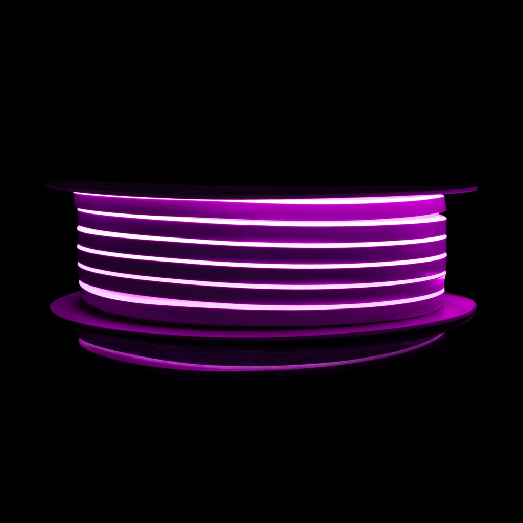 [8_4318] Світлодіодний неон PROLUM™ 6x12, IP68, 12V, Series "GT", Рожевий, PRO