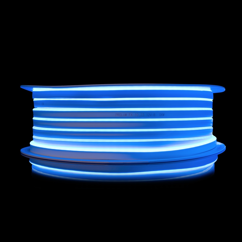 [8_4440] Світлодіодний неон PROLUM™ 6x12, IP68, 12V, Series "FX", Синій, PRO