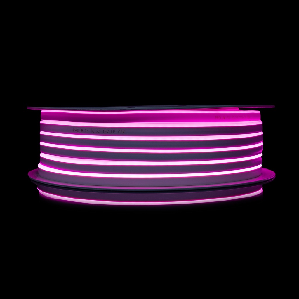 [8_4449] Світлодіодний неон PROLUM™ 6x12, IP68, 12V, Series "FX", Світло-Рожевий, PRO