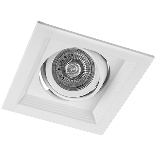 [6006] Карданний світильник Feron DLT201 під лампу білий