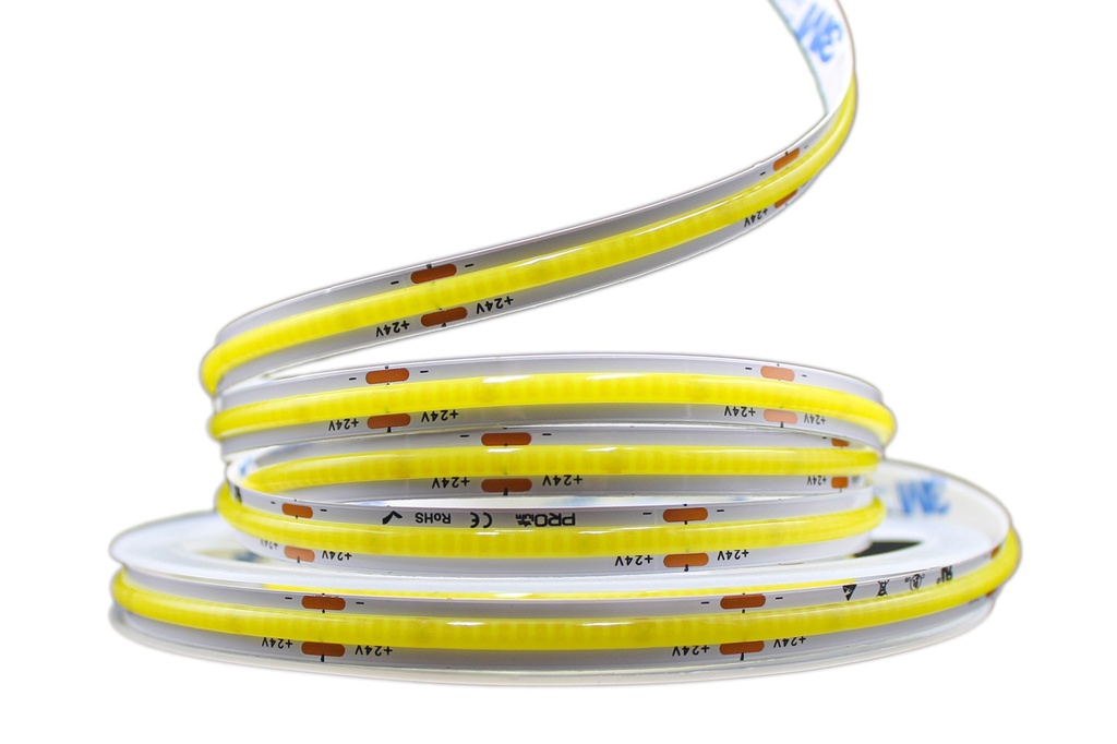 [8_4478] Світлодіодна LED стрічка PROLUM™ 24V; СОВ; 480 LED; IP20; Series "PRO", Білий (5500-6000К)