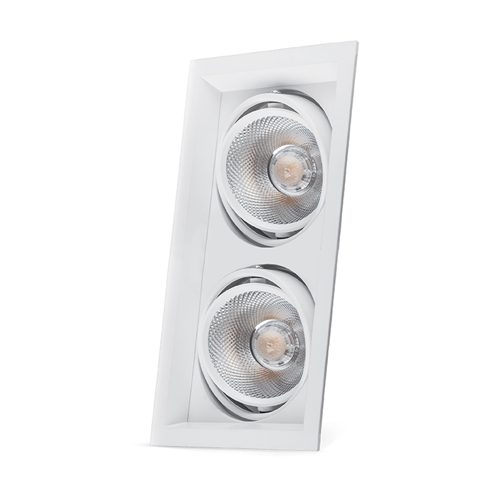 [6014] Світлодіодний карданний світильник Feron AL202 20Вт 4000K білий