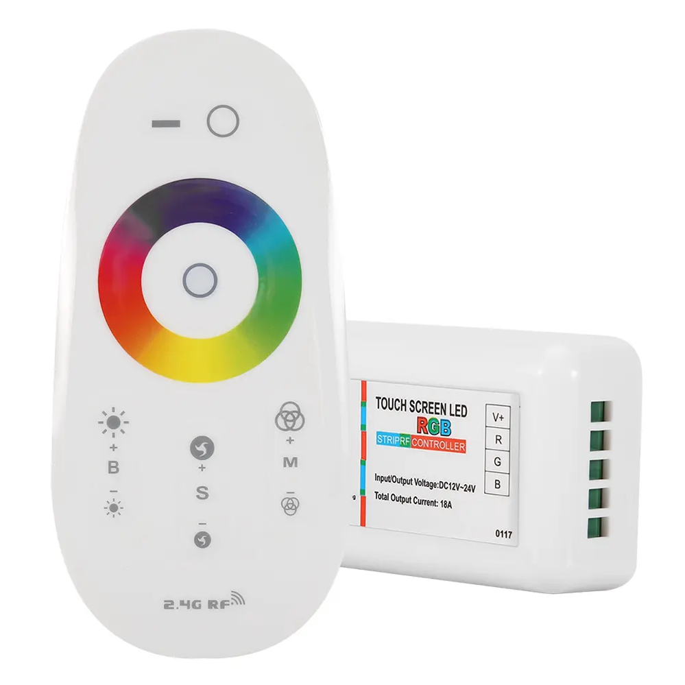 [8_4640] Контролер RGB Full-TOUCH 18А, Білий