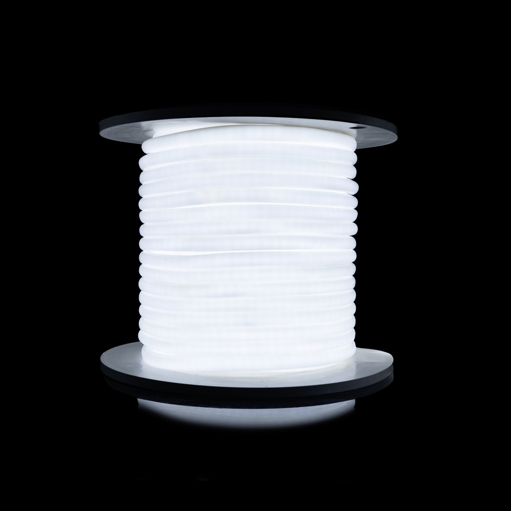 [8_4709] Світлодіодний неон PROLUM™ Круглий D13, IP68, 220V, Series "RN", Білий, PRO