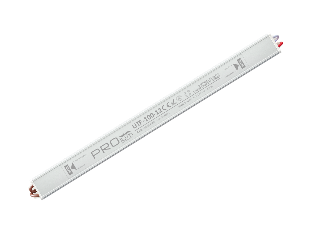 [8_4754] Блок живлення PROLUM™ 100W, 12V; 8.33А, Series "UTF"