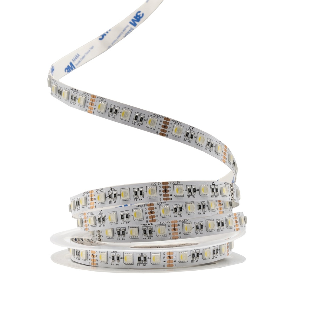 [8_4827] Світлодіодна LED стрічка PROLUM™ 12V; 5050\60; IP20; Series "PRO", RGB + W