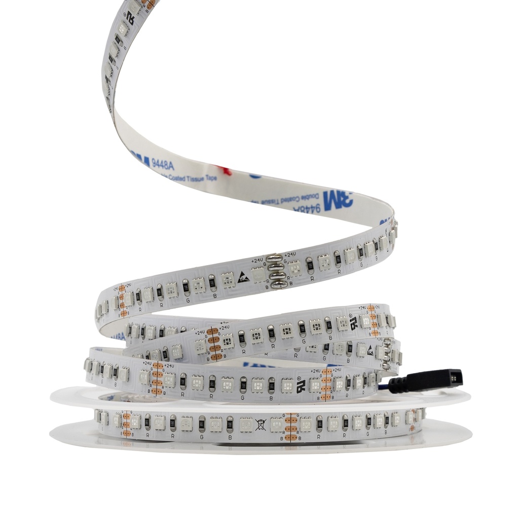 [8_4829] Світлодіодна LED стрічка PROLUM™ 24V; 3535\120; IP20; Series "PRO", RGB