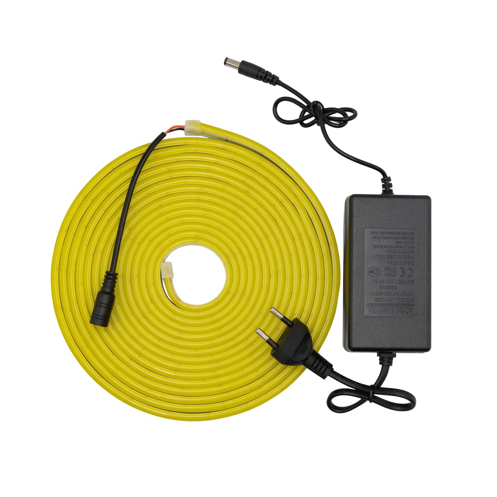 [8_4873] Готовий набір неонової стрічки PROLUM™ 12V; 6x12; 5M; Лимонно-жовтий