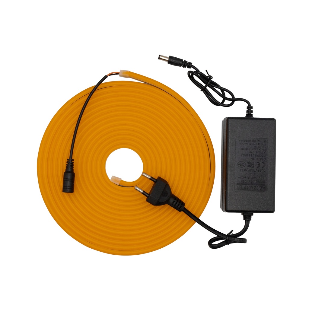 [8_4876] Готовий набір неонової стрічки PROLUM™ 12V; 6x12; 5M; Помаранчевий