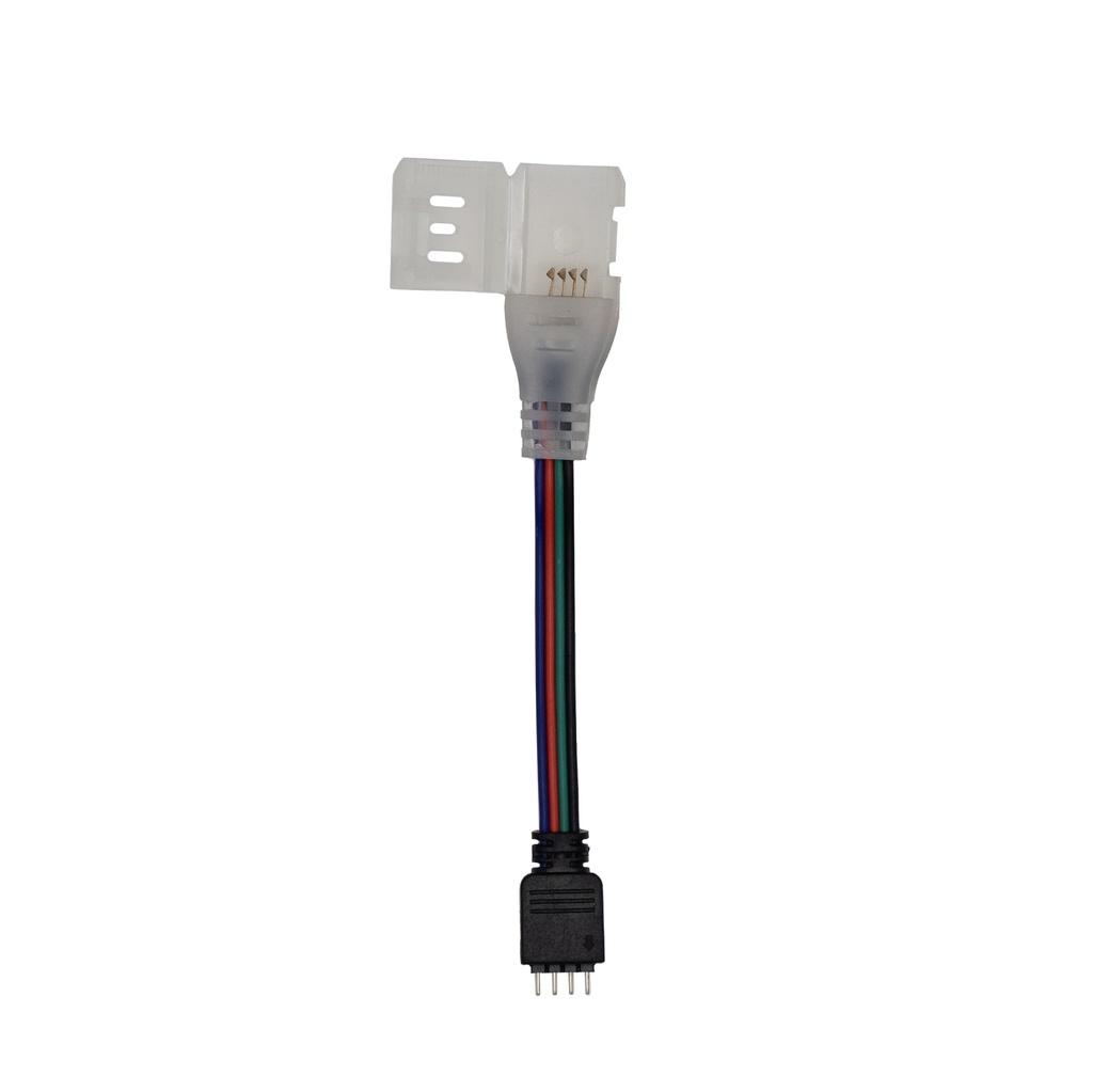 [8_4901] Конектор PROLUM™ для неону RGB 6x12 , Провід + 1 затиск
