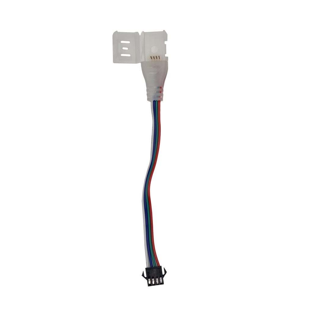 [8_4902] Конектор PROLUM™ для неону RGB IC 6x12 , Провід + 1 затиск