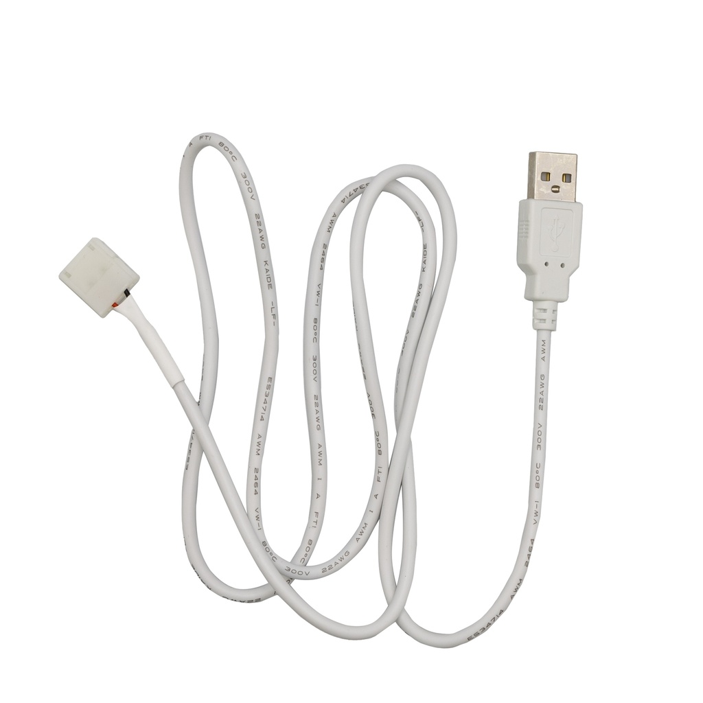 [8_4995] Кабель USB 2.0 Білий PROLUM™ - Конектор для стрічки 10мм (1М)