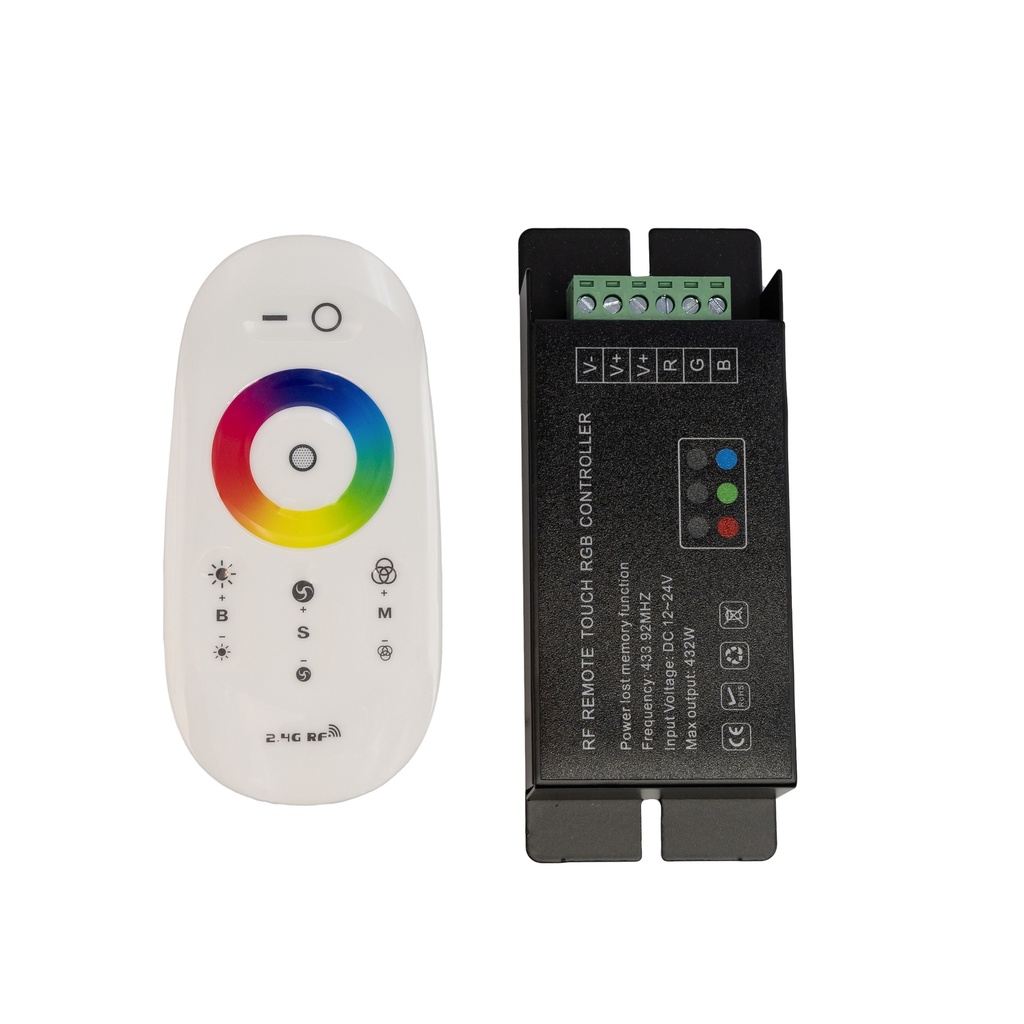[8_5000] Контролер RGB Full-TOUCH 30А, Білий